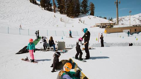kids having fun with an instructor